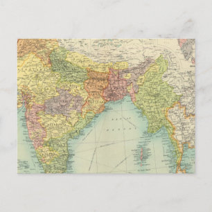 Carte Postale Politique indienne et étrangère
