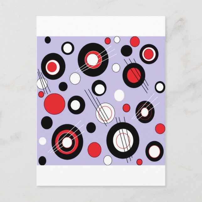 Carte Postale Polka Lilac (Devant)
