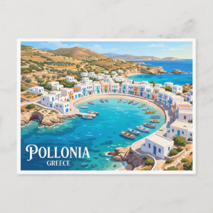Carte Postale Pollonia Grèce