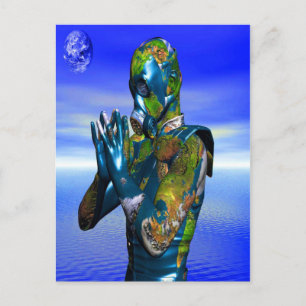 Carte Postale Pollution mondiale