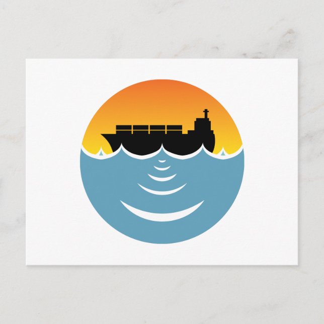 Carte Postale pollution par les océans (Devant)