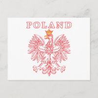 Pologne avec aigle rouge polonais