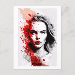 Carte postale Pologne - Portrait - World of Women