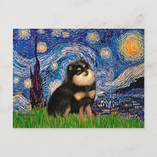 Carte Postale Pomeranian (BT) - Nuit étoilée