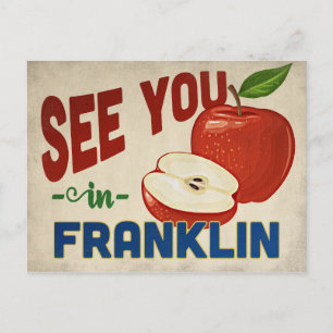 Carte Postale Pomme de Franklin Tennessee - Voyage Ancien