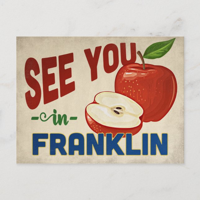 Carte Postale Pomme de Franklin Tennessee - Voyage Ancien (Devant)