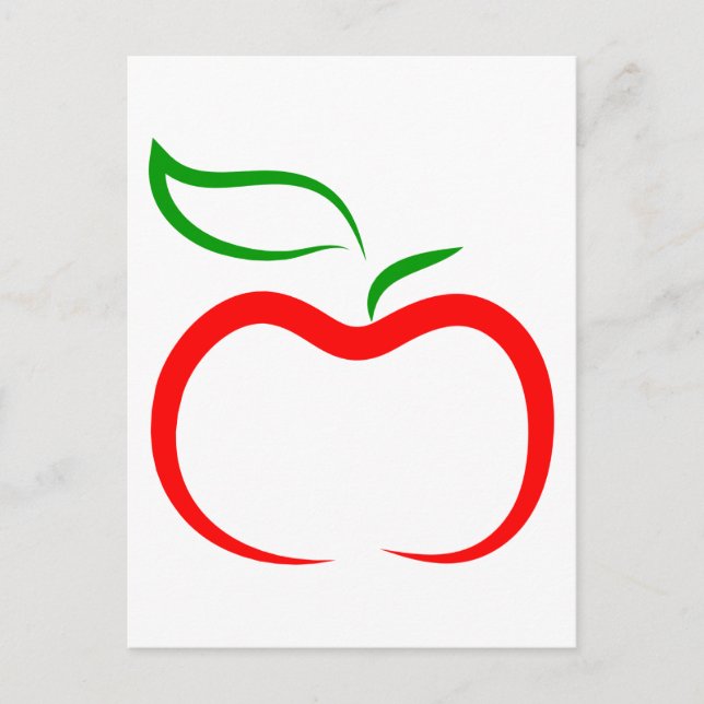 Carte Postale Pomme décorative (Devant)