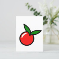 Pomme mignonne ou cerise, Dessin de cuisine amusan