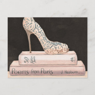 Carte Postale Pomme sauvage   Élégante mode talon haut