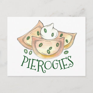 Carte Postale Pommes de terre polonaises Plantes Piérogies Crème