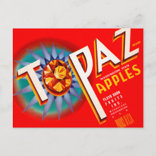 Carte Postale Pommes Topaz
