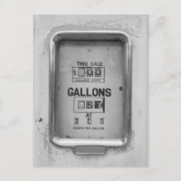 Pompe à carburant vintage / Numéro de téléphone du