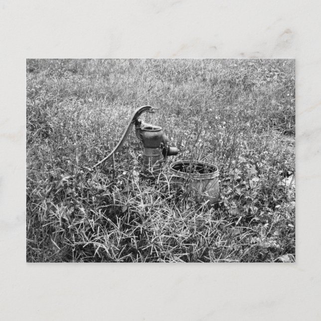 Carte Postale Pompe de jour d'antan (Devant)