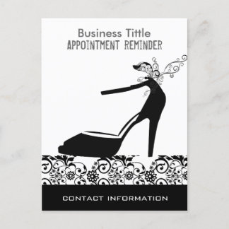 Carte Postale Pompe noire talons hauts Beauté Mode Rendez-vous