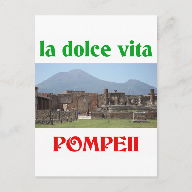 Carte Postale Pompéi Italie (Devant)