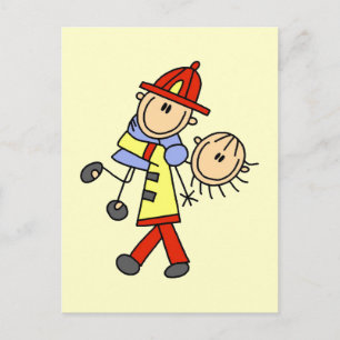 Carte Postale Pompier Sauver des vies T-shirts et cadeaux