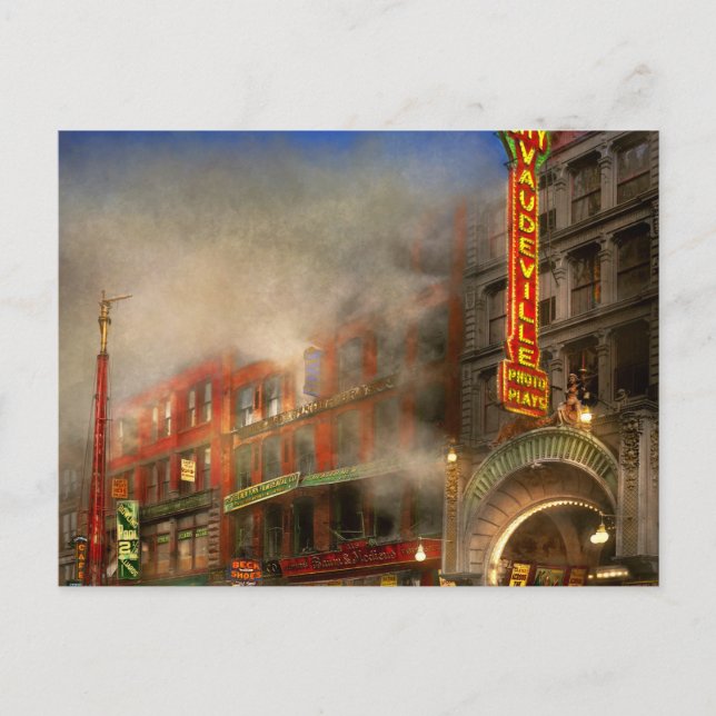 Carte Postale Pompier - Vente de feu aujourd'hui seulement 1916 (Devant)