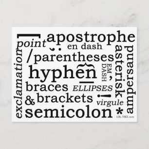 Carte Postale Ponctuation