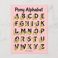 Poney flexible | Graphique alphabétique