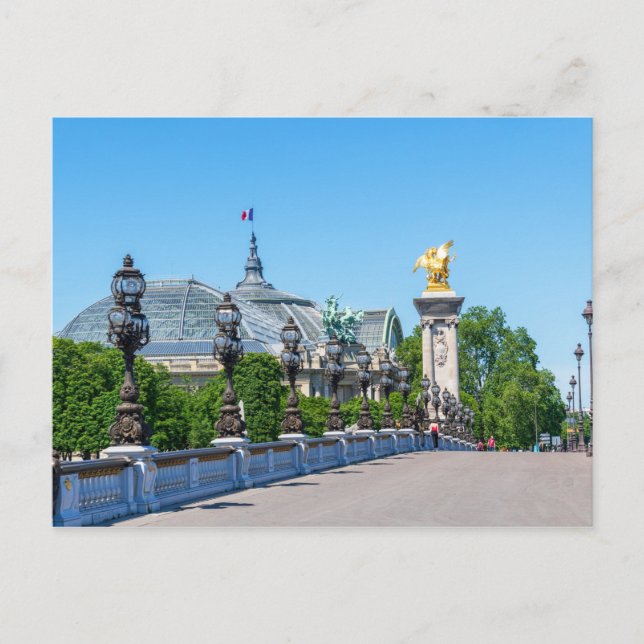 Carte Postale Pont Alexandre III et Grand Palais, Paris, France (Devant)