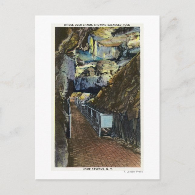 Carte Postale Pont au-dessus du chaos montrant Rocher équilibré (Devant)