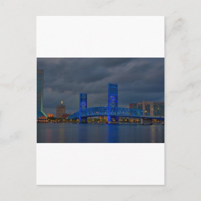 Carte Postale pont bleu jax HDR (Devant)