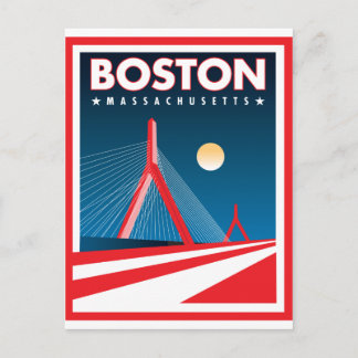 Carte Postale Pont Boston Zakim