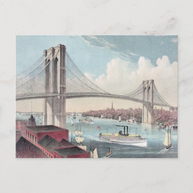 Carte Postale Pont Brooklyn (Devant)