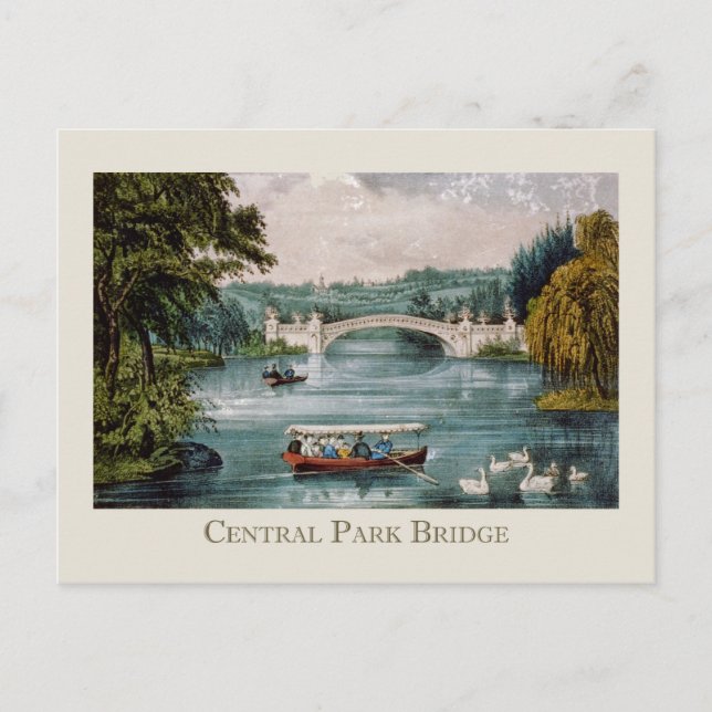 Carte Postale Pont Central Park (Devant)