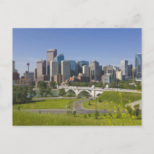Carte Postale Pont Centre St et centre-ville de Calgary, Alberta