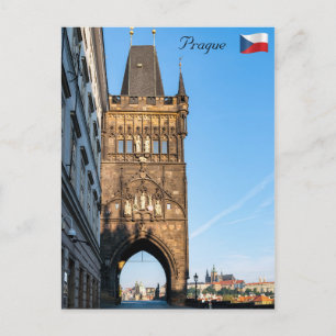 Carte Postale Pont Charles vieille tour & Château de Prague