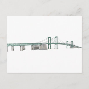 Carte Postale Pont commémoratif du Delaware : Modèle 3D :