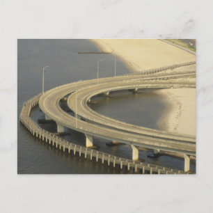 Carte Postale Pont côtier de Biloxi Mississippi Gulf Coast