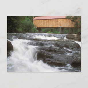Carte Postale Pont couvert aux chutes, Thetford VT
