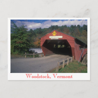 Carte Postale Pont couvert de Taftsville, Woodstock, Vermont