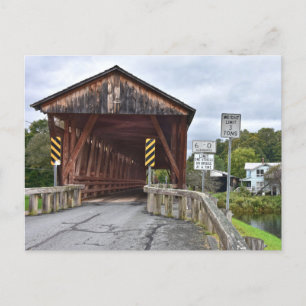 Carte Postale Pont couvert, Downsville, New York