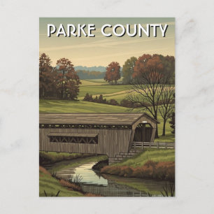 Carte Postale Pont couvert du comté de Parke dans l'Indiana