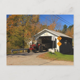 Carte Postale Pont couvert Fuller Black Falls Montgomery VT