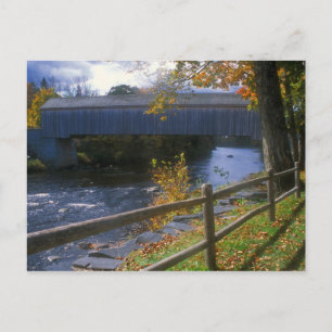 Carte Postale Pont couvert Lowes Guilford Sangerville Maine