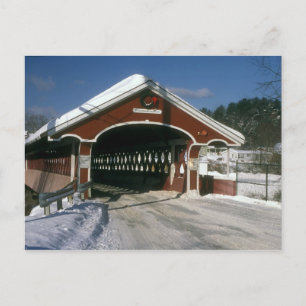 Carte Postale Pont couvert Thompson, Swanzey New Hampshire