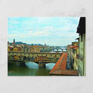 Carte Postale Pont d'achats de Florence, Italie