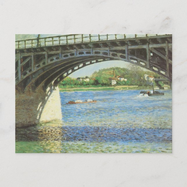 Carte Postale Pont d'Argenteuil par Gustave Caillebotte (Devant)