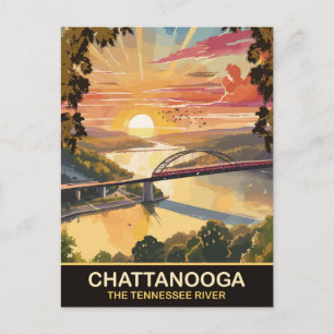 Carte Postale Pont de Chattanooga, rivière Tennessee, Voyage