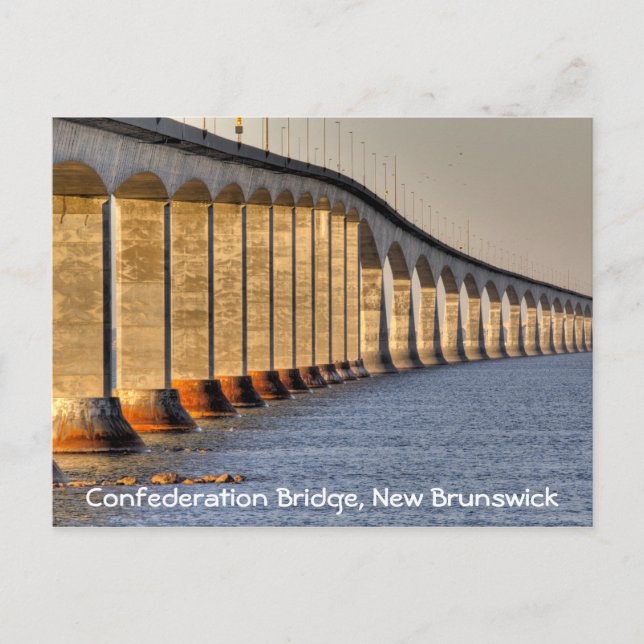 Carte Postale Pont de confédération, Nouveau Brunswick (Devant)