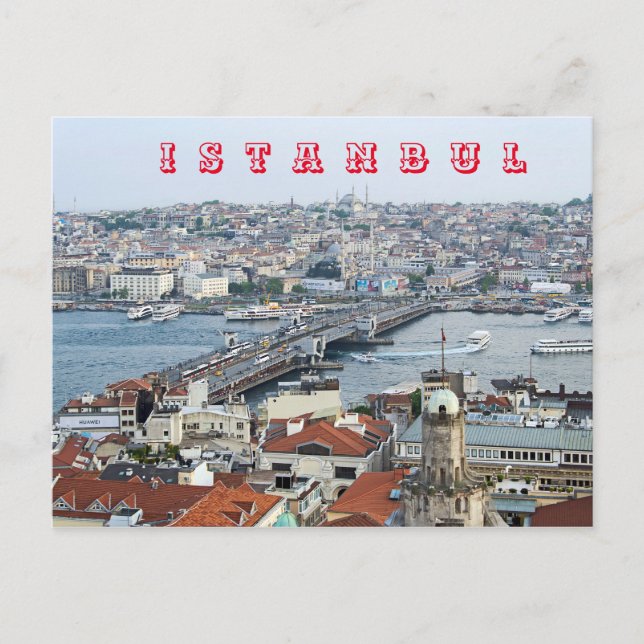 Carte Postale Pont de Galata. Golden Horn Bay. (Devant)