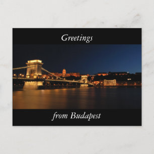 Carte Postale Pont de la chaîne de Budapest