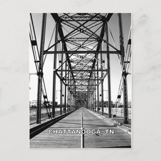 CARTE POSTALE PONT DE LA RUE WALNUT - CHATTANOOGA, TN (Devant)