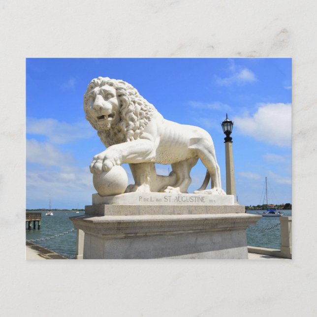 Carte Postale Pont de Lions Sculpture (Devant)