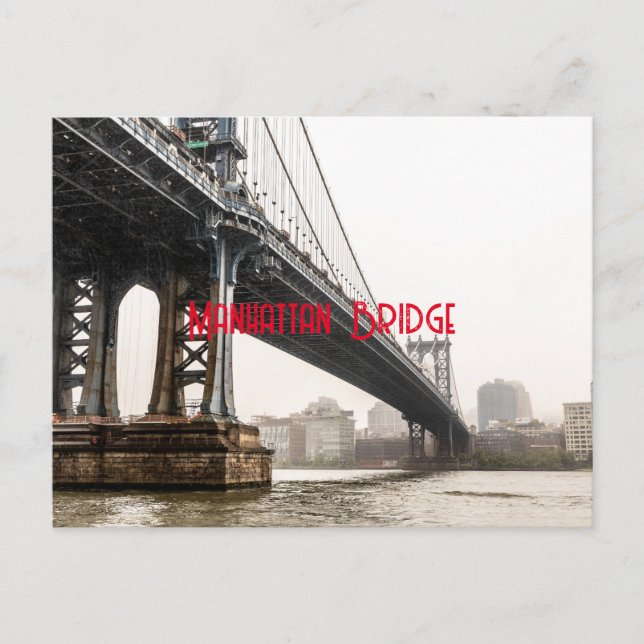 Carte Postale Pont de Manhattan (Devant)