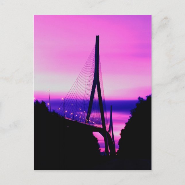Carte Postale Pont de Normandie, Le Havre, France 2 (Devant)